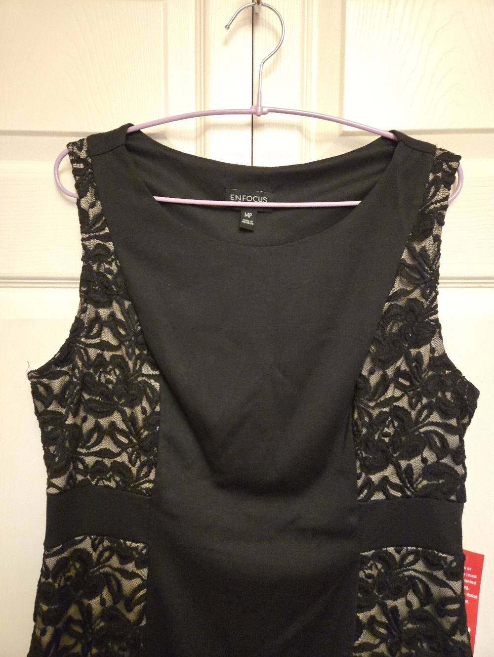 Enfocus Studio - Black and Lace Sleeveless Dress